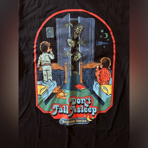 NWT Steve Rhodes Don’t Fall Asleep Bedtime Stories T-Shirt size medium 🆕 - Picture 3 of 7